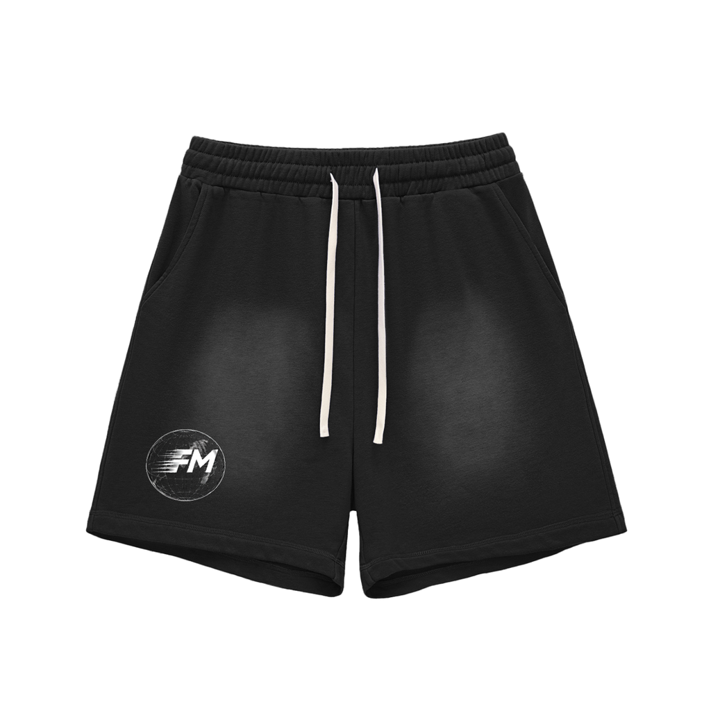 Sun Fade Raw Edge Shorts
