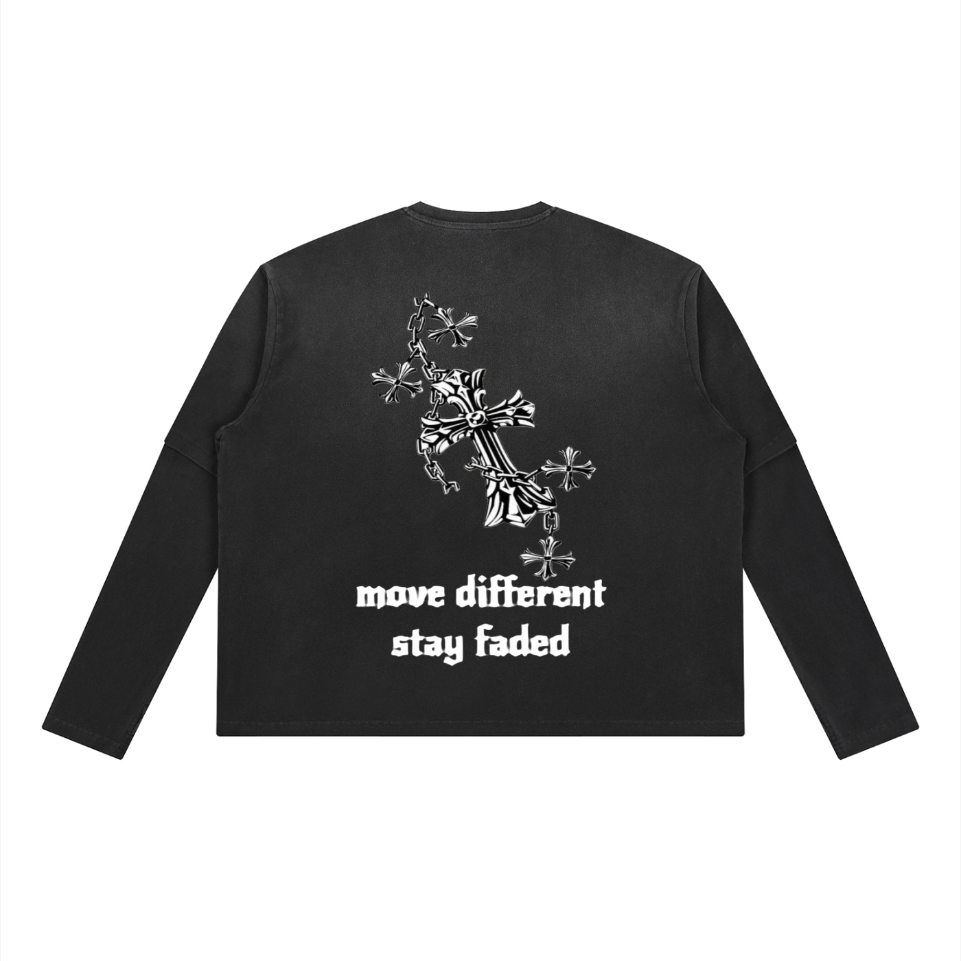 Unisex Vintage Wash Layered T-Shirt