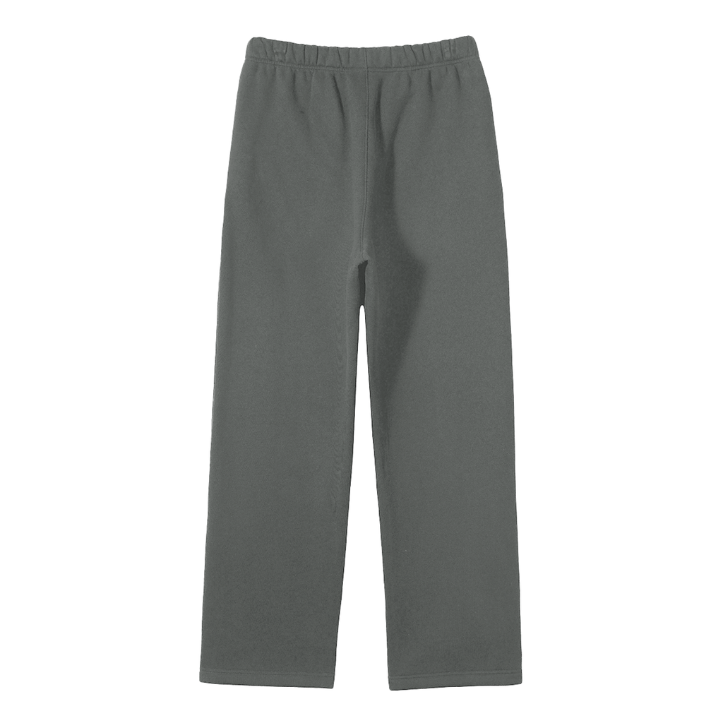 Solid Fleece Straight Leg Pants