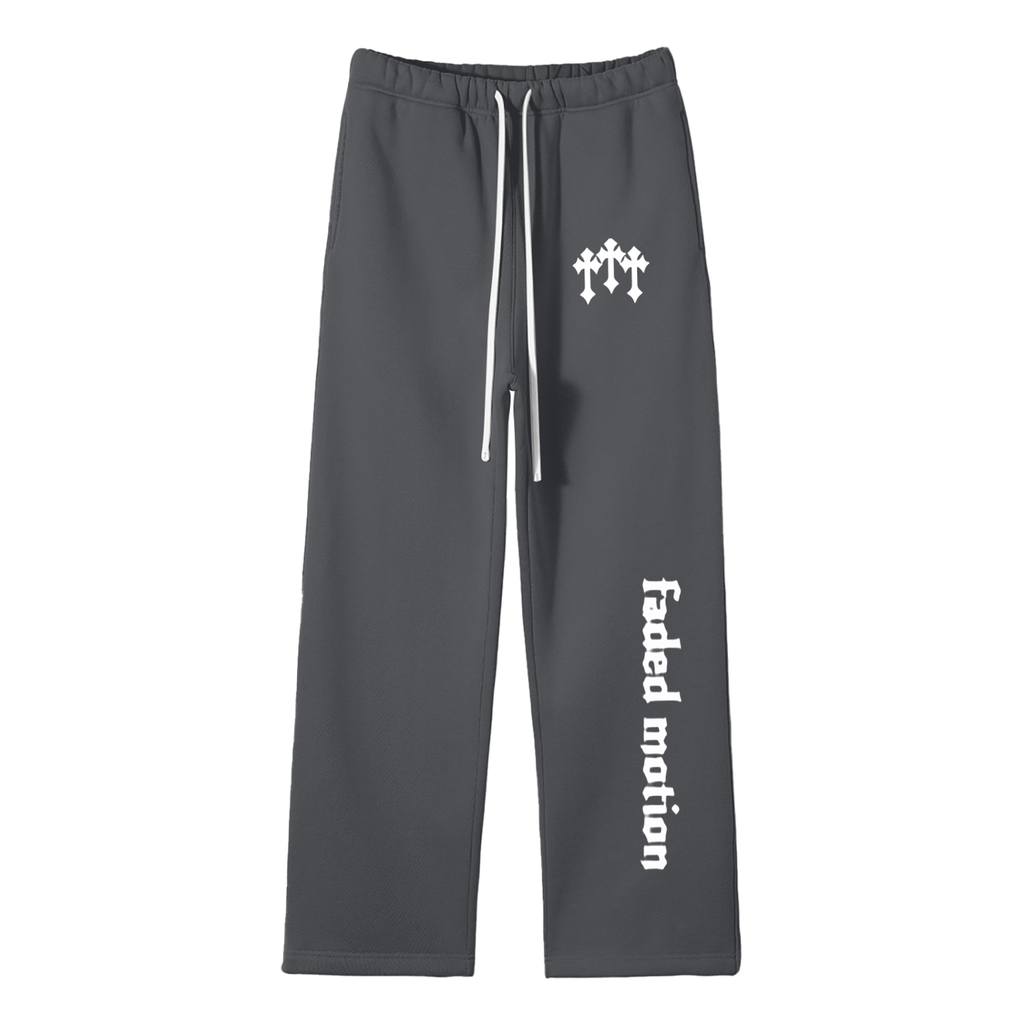 Solid Fleece Straight Leg Pants