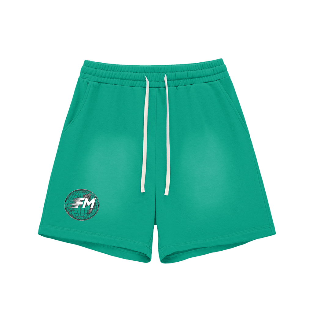 Sun Fade Raw Edge Shorts