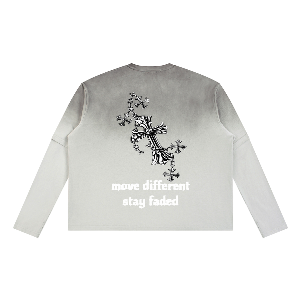 Unisex Vintage Wash Layered T-Shirt