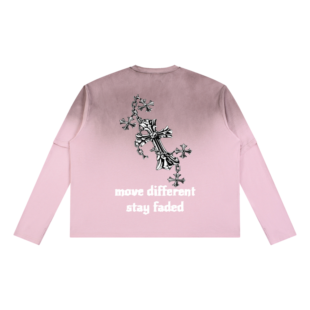 Unisex Vintage Wash Layered T-Shirt