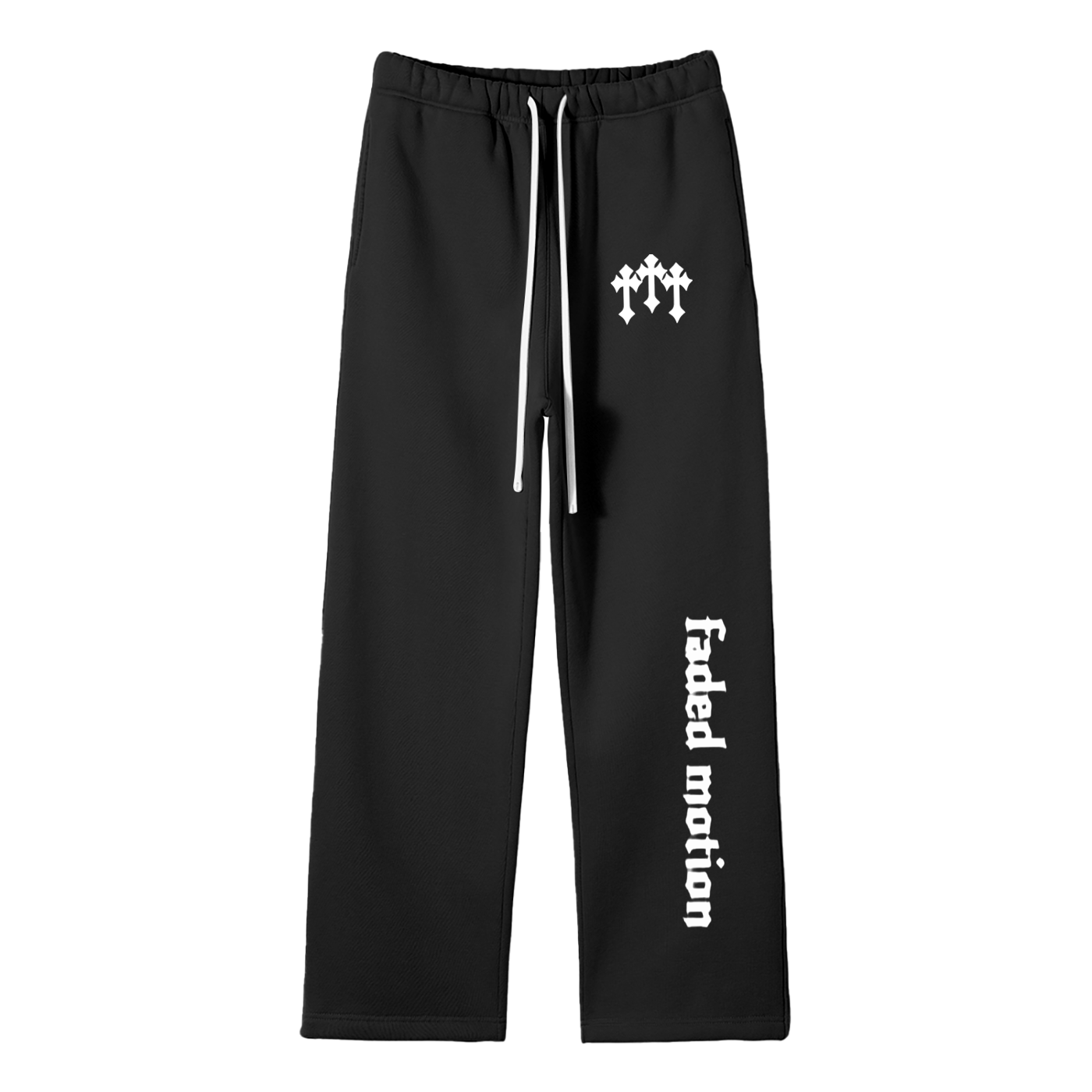 Solid Fleece Straight Leg Pants